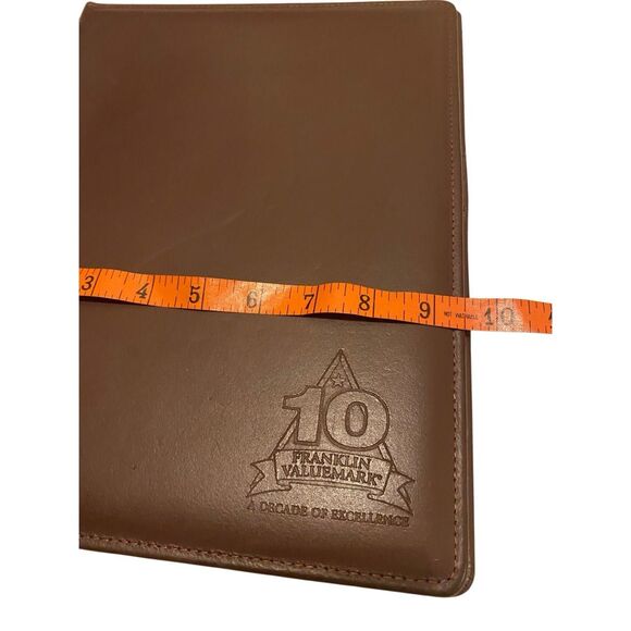 Franklin Valuemark Duratec Split Leather Padfolio 10 Year Anniversary Edition - Picture 9 of 11